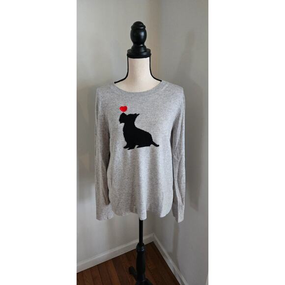 J.Crew Sweaters - J. Crew womens scottie dog gray sweater large